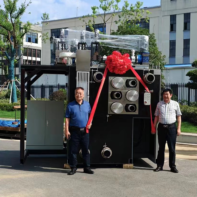 Máquina de fiação piloto de três componentes