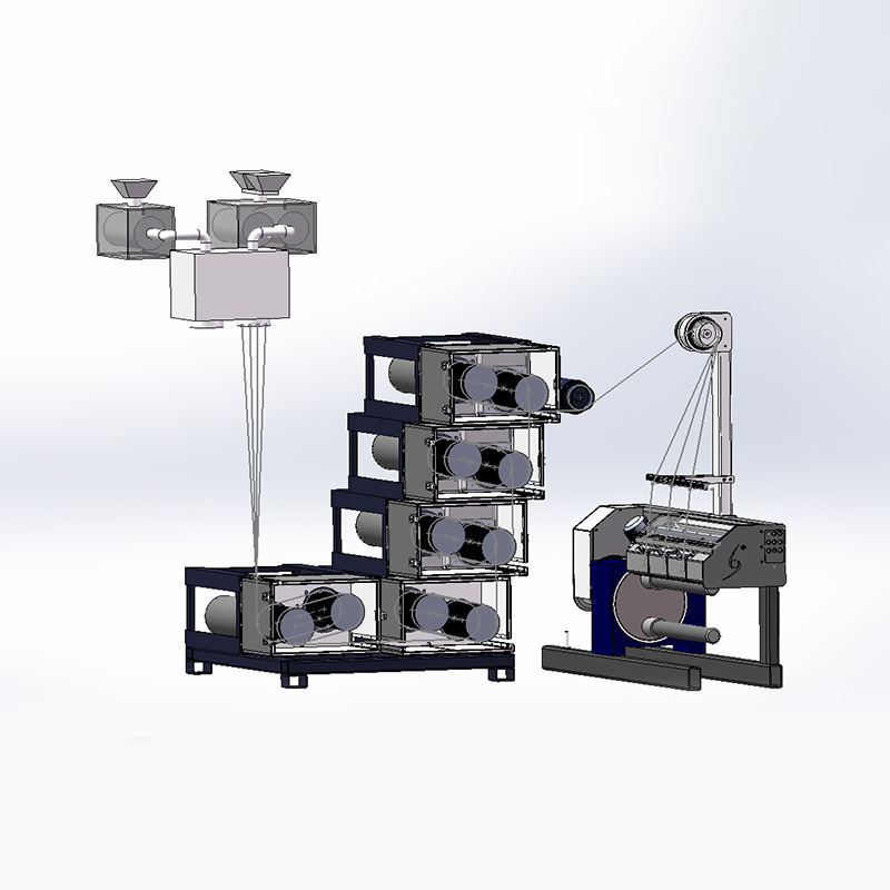 Linha de produção de fiação industrial com PET, PA, PP ou outra matéria-prima